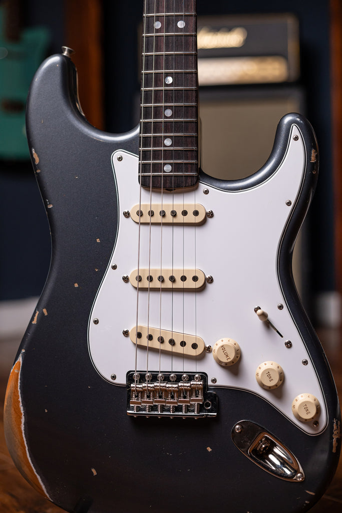 1967 Stratocaster® Relic® with Closet Classic Hardware Electric Guitar - Aged Charcoal Frost Metallic