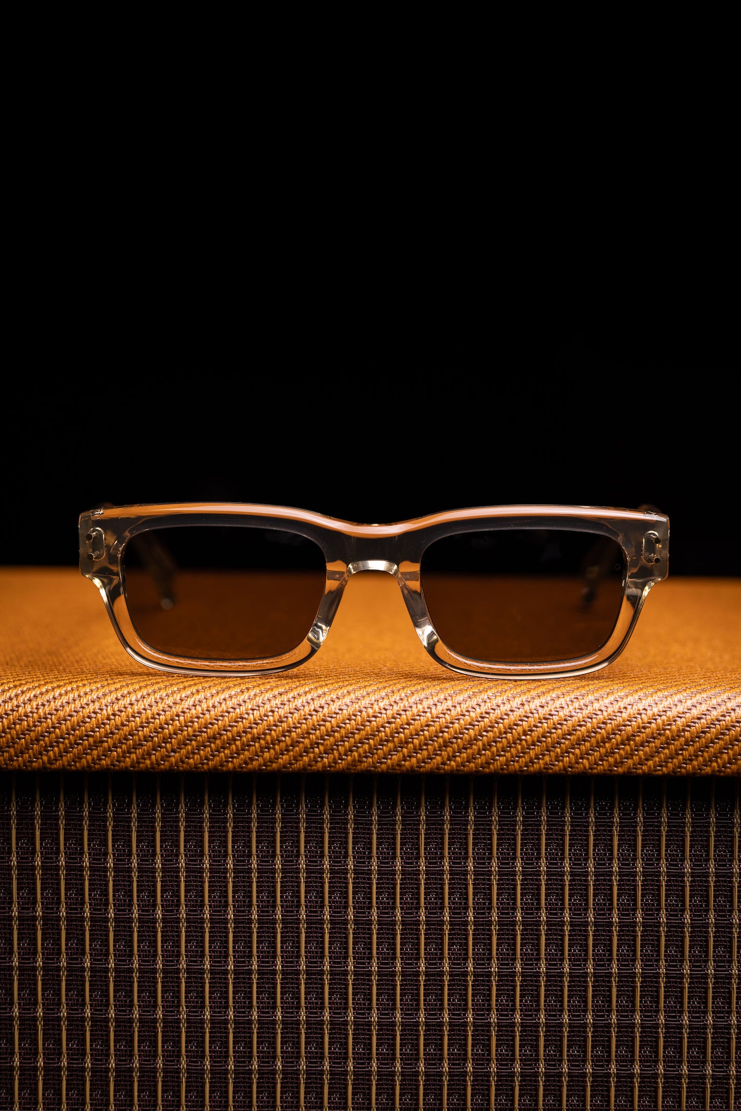 Johann Wolff Sunglasses - Konrad in Champagne w/ Green Polarized Lenses