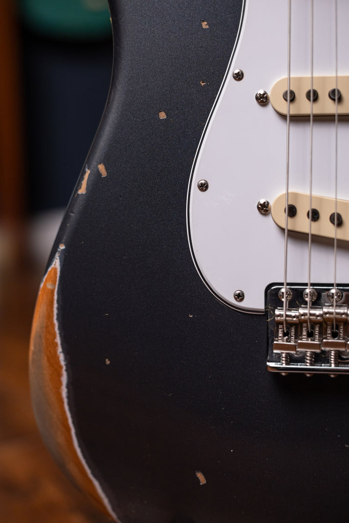 1967 Stratocaster® Relic® with Closet Classic Hardware Electric Guitar - Aged Charcoal Frost Metallic