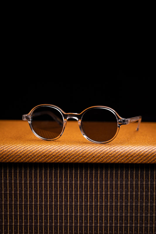 Johann Wolff Sunglasses - Gatsby in Crystal w/ Blue Polarized Lenses
