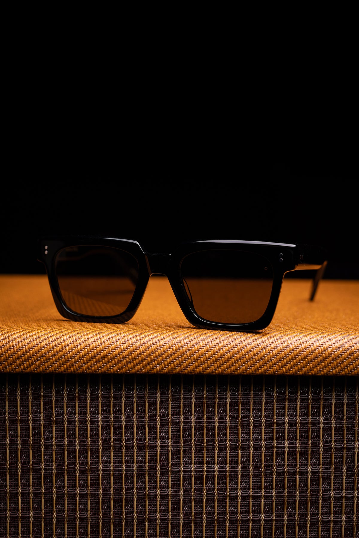 Johann Wolff Sunglasses - Anna in Black w/ Green Polar Lenses