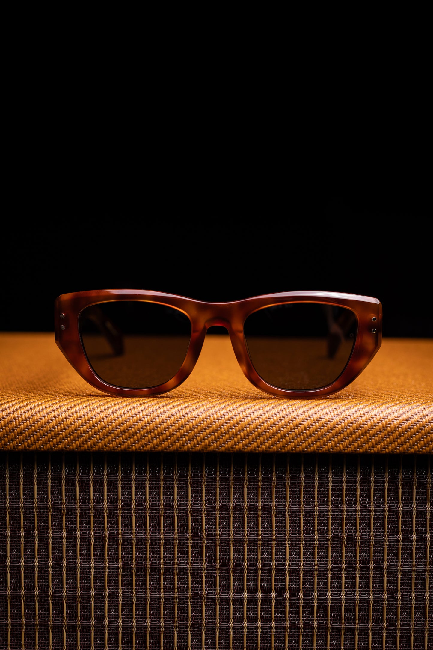 Johann Wolff Sunglasses - Weimar in Vintage Tortoise w/ Green Lenses