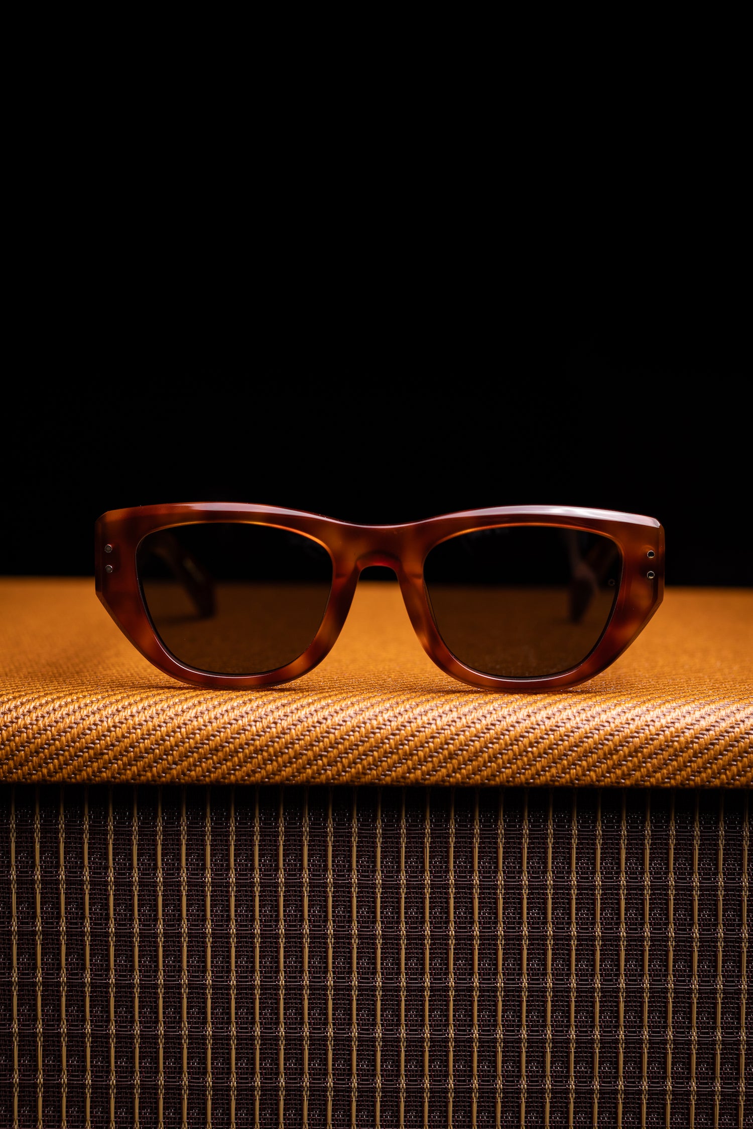 Johann Wolff Sunglasses - Weimar in Vintage Tortoise w/ Green Lenses