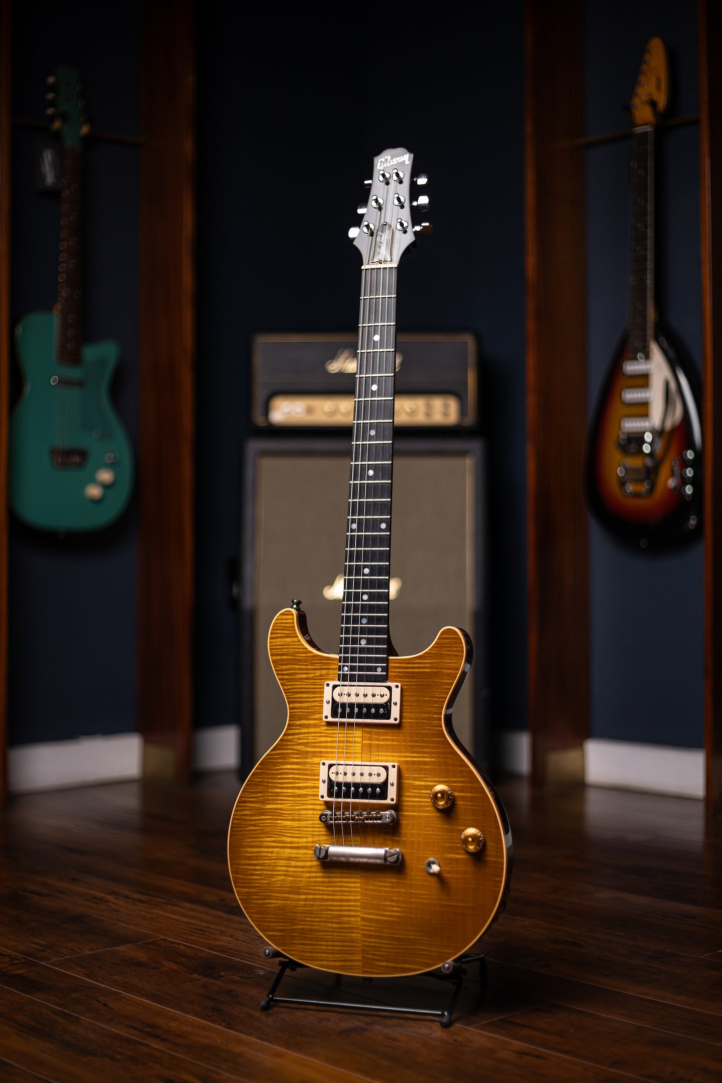 1998 Gibson Custom Shop DC Pro Electric Guitar - Trans Amber