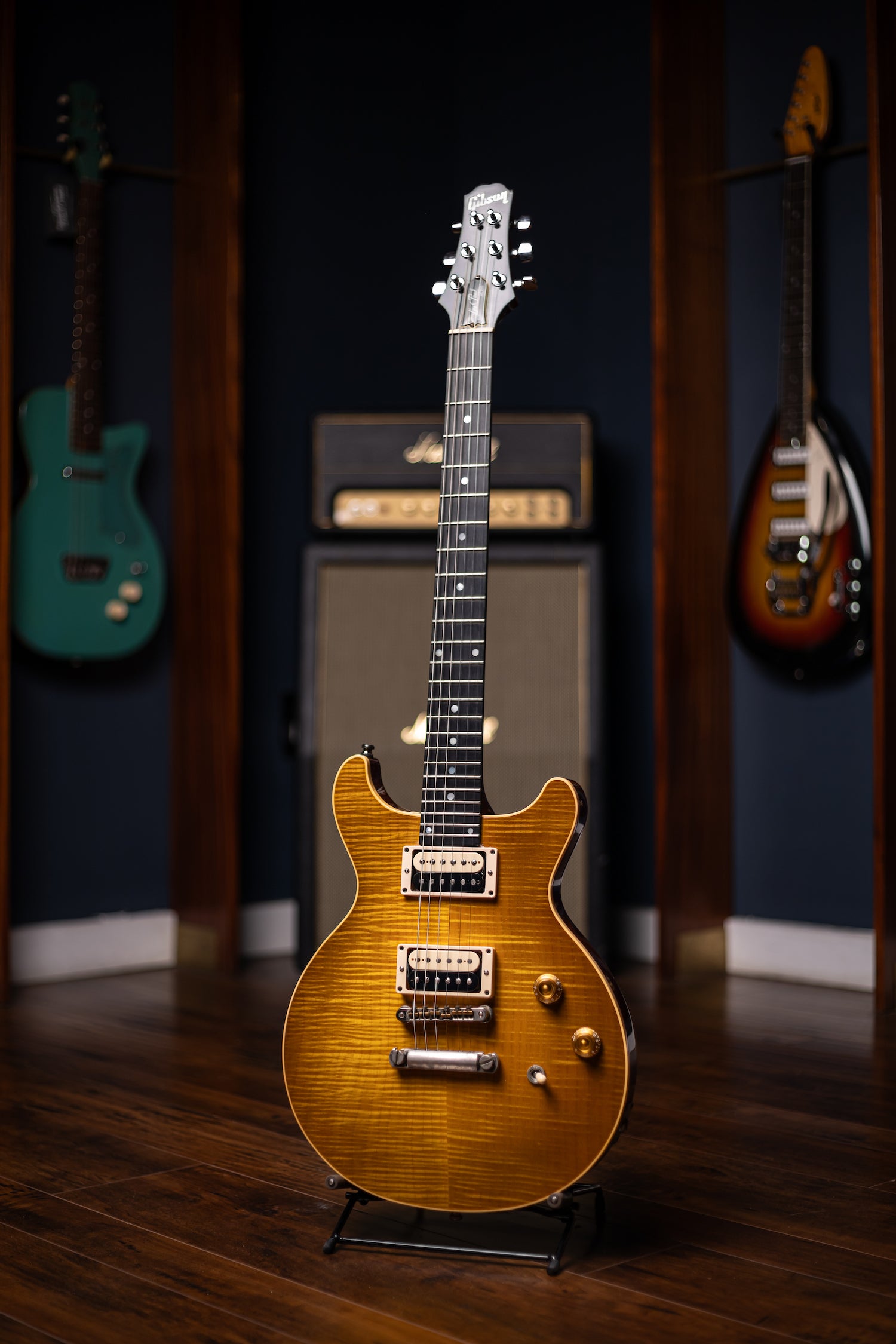 1998 Gibson Custom Shop DC Pro Electric Guitar - Trans Amber