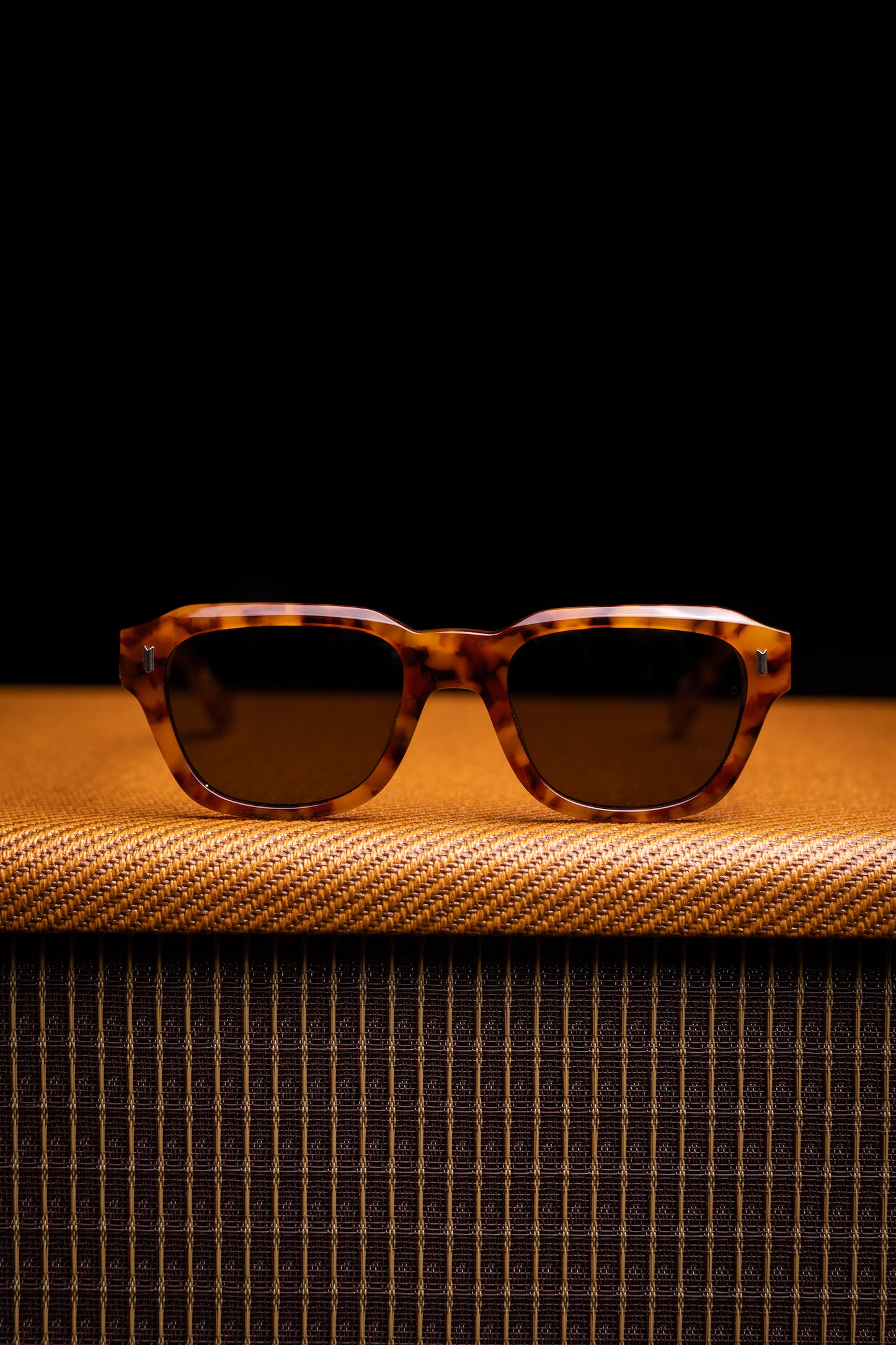 Johann Wolff Sunglasses - Dessau in Amber Tortoise w/ Green Lenses