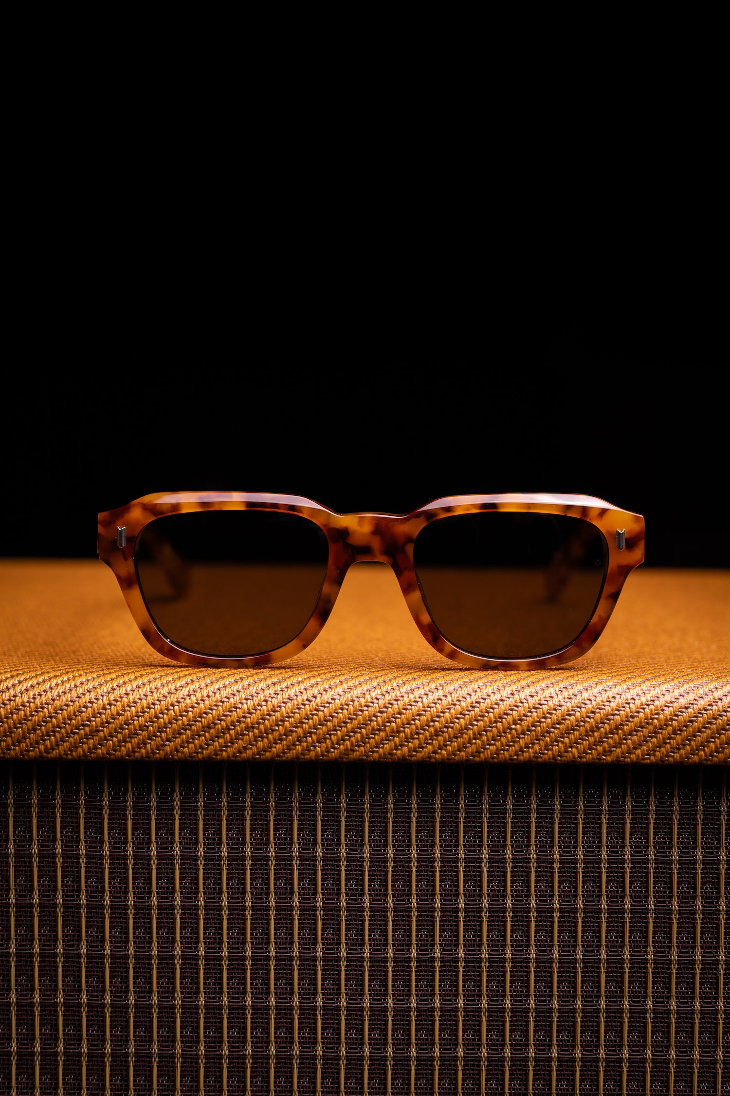 Johann Wolff Sunglasses - Dessau in Amber Tortoise w/ Green Lenses