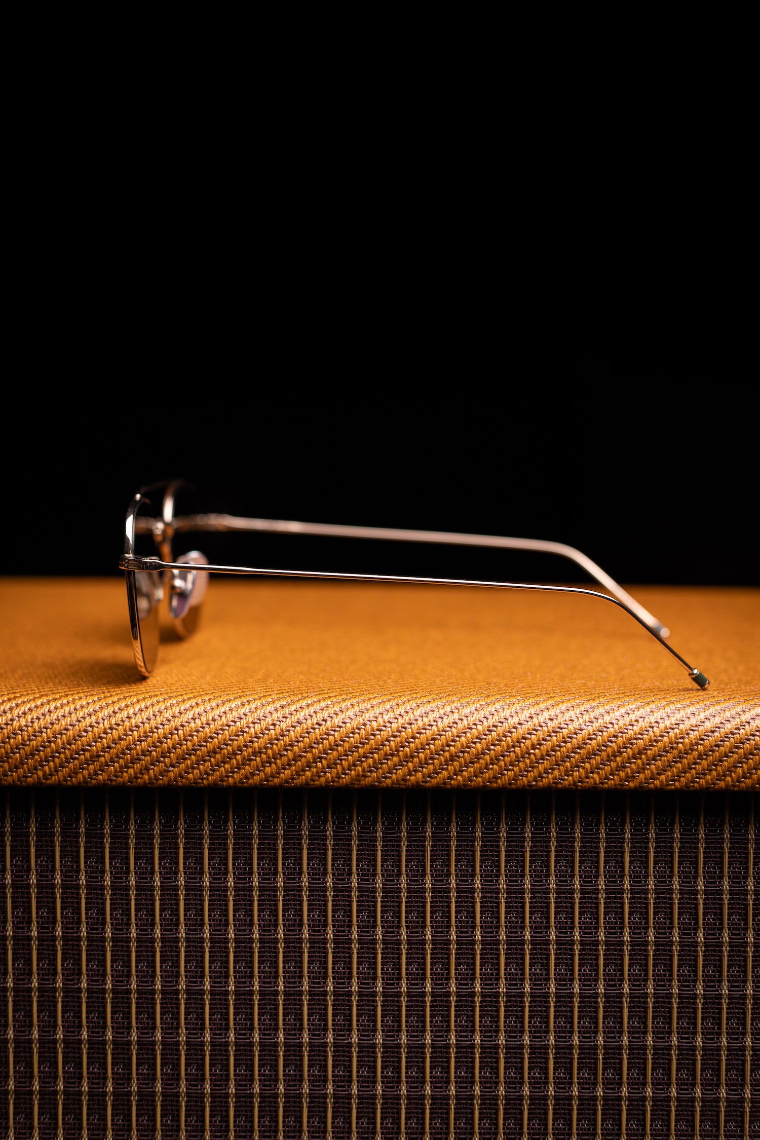 Johann Wolff Sunglasses - Flieger in Gold w/ Green Lenses