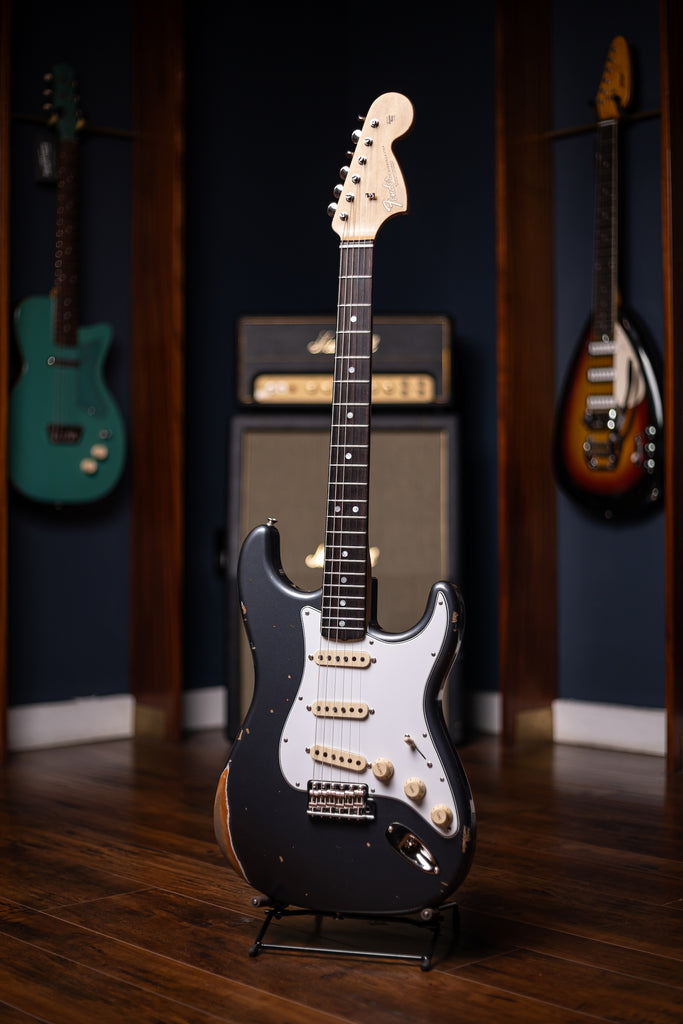 1967 Stratocaster® Relic® with Closet Classic Hardware Electric Guitar - Aged Charcoal Frost Metallic