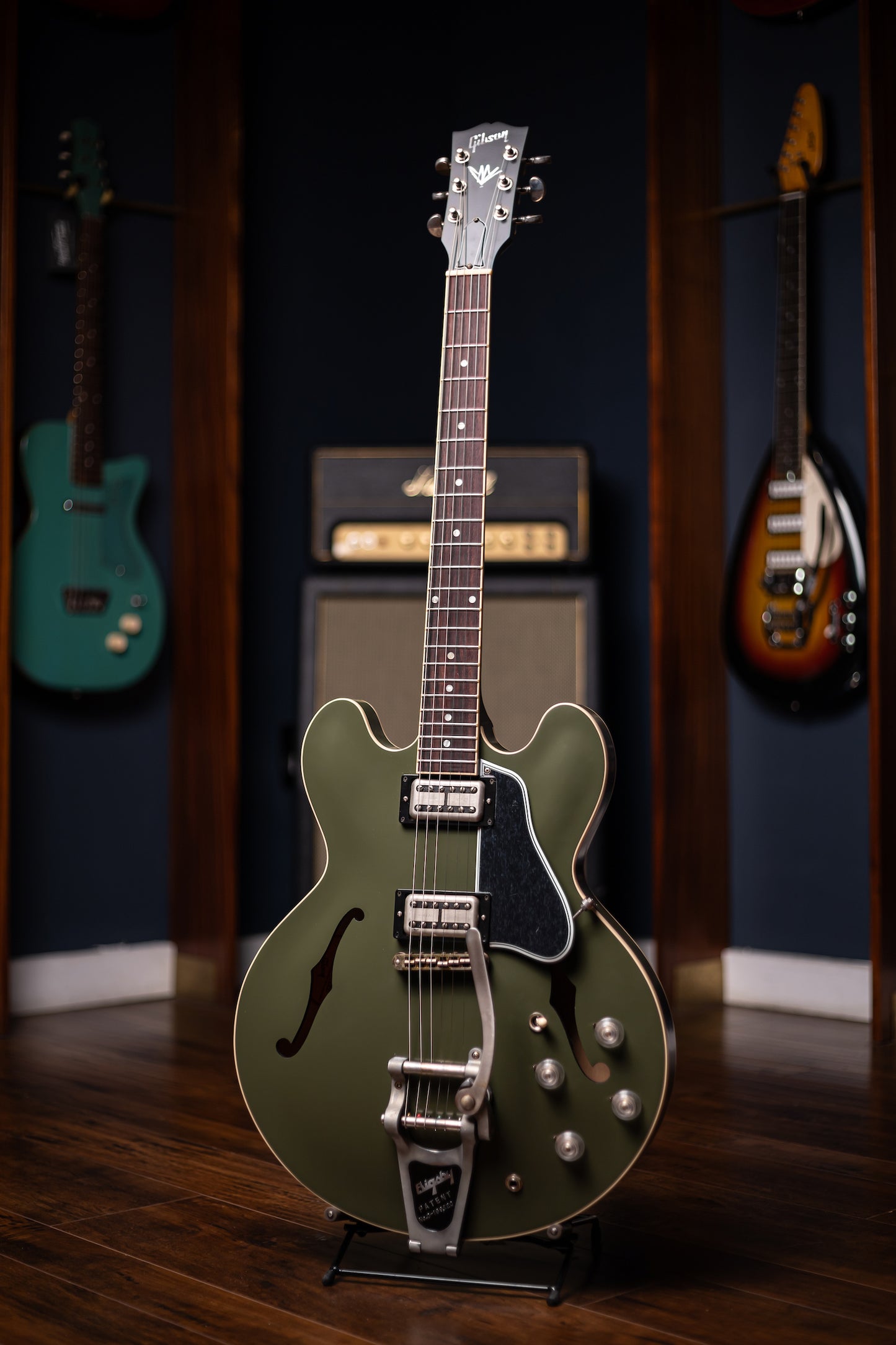 2019 Gibson Chris Cornell ES-335 Tribute Electric Guitar - Olive Drab Green