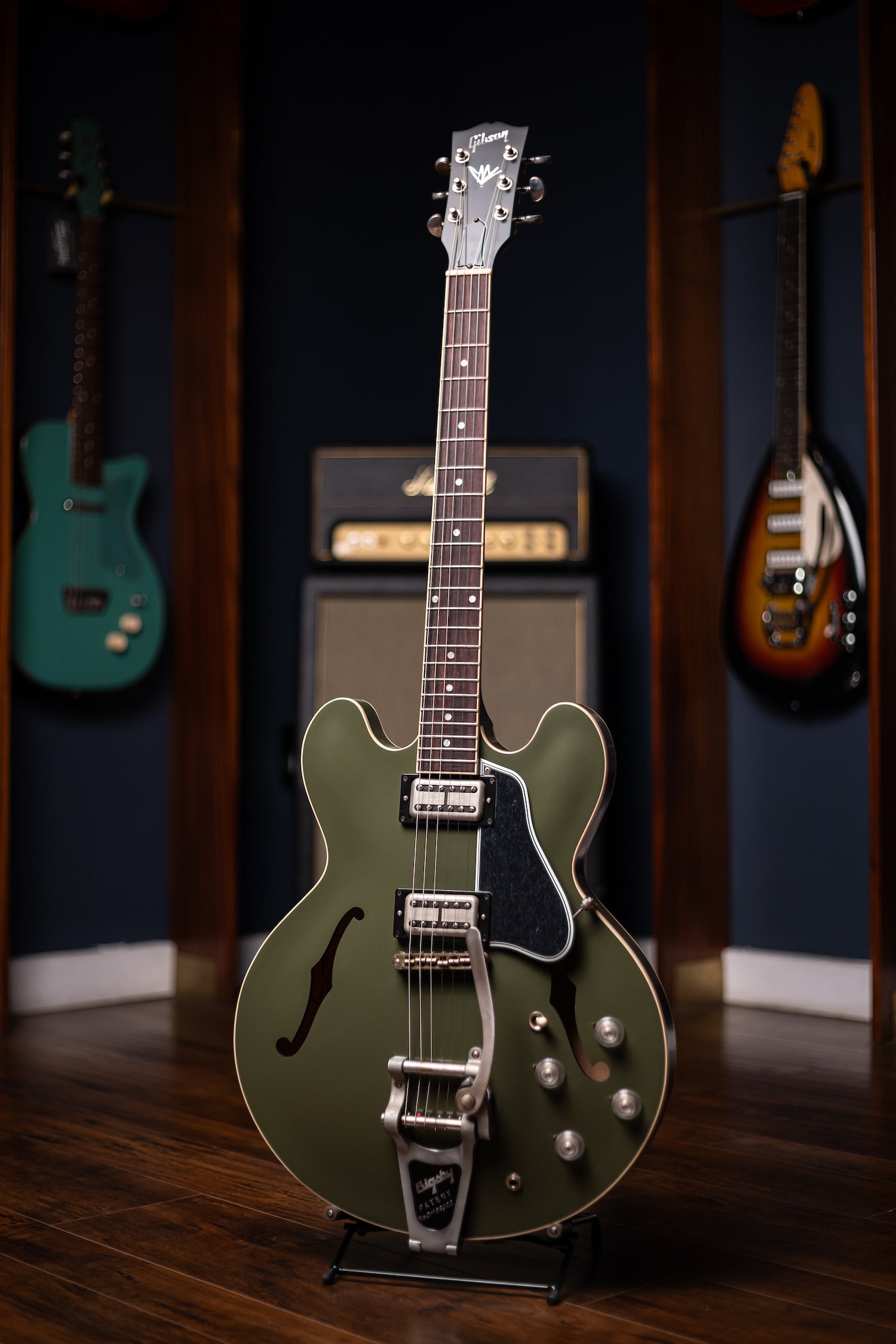 2019 Gibson Chris Cornell ES-335 Tribute Electric Guitar - Olive Drab Green