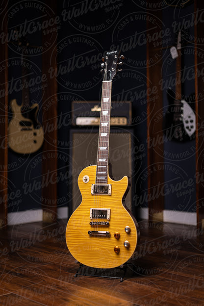 Epiphone Les Paul Kirk Hammett Greeny Electric Guitar - Lemon Burst