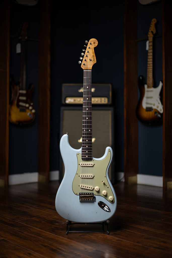 Fender Custom Shop LTD '59 Special Journeyman Relic Stratocaster Electric Guitar - Super Faded Aged Sonic Blue