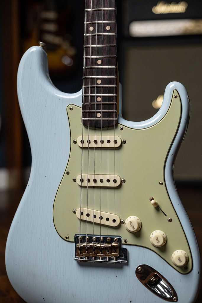 Fender Custom Shop LTD '59 Special Journeyman Relic Stratocaster Electric Guitar - Super Faded Aged Sonic Blue