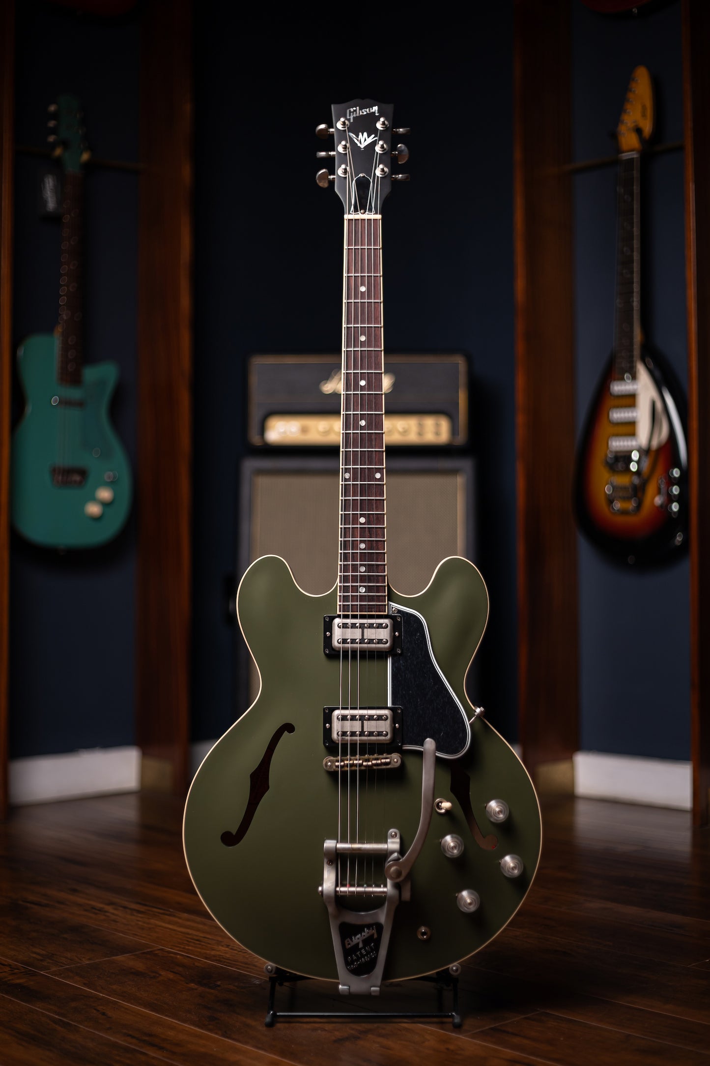2019 Gibson Chris Cornell ES-335 Tribute Electric Guitar - Olive Drab Green
