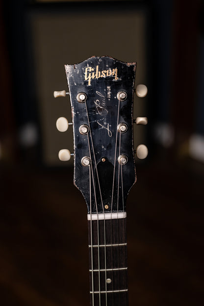 Gibson Custom Shop 1960 Les Paul Junior Double Cut Reissue Murphy Lab Ultra Heavy Aged Electric Guitar - Ebony