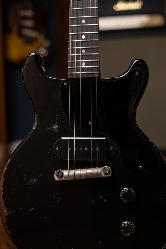 Gibson Custom Shop 1960 Les Paul Junior Double Cut Reissue Murphy Lab Ultra Heavy Aged Electric Guitar - Ebony