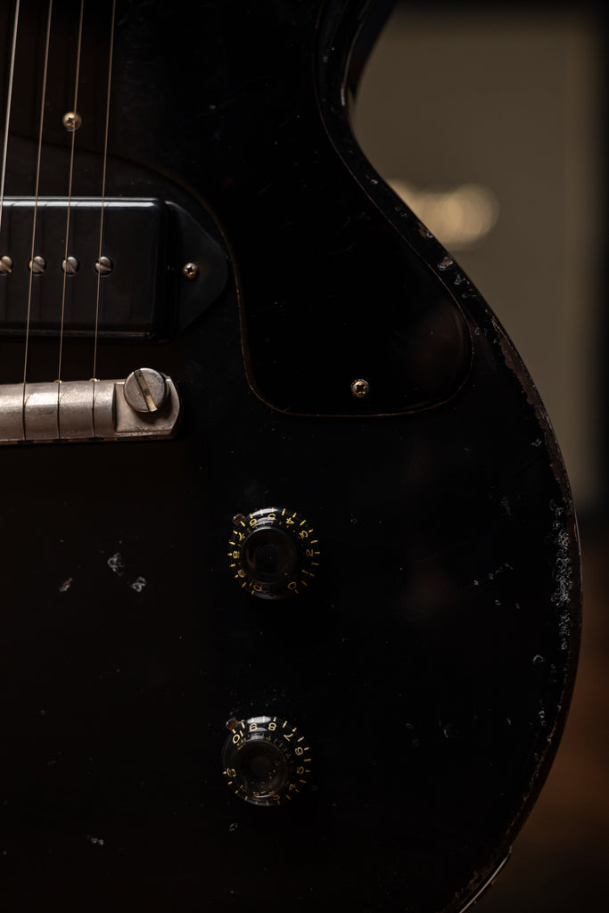 Gibson Custom Shop 1960 Les Paul Junior Double Cut Reissue Murphy Lab Ultra Heavy Aged Electric Guitar - Ebony