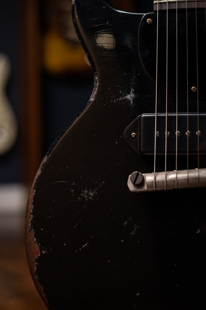 Gibson Custom Shop 1960 Les Paul Junior Double Cut Reissue Murphy Lab Ultra Heavy Aged Electric Guitar - Ebony