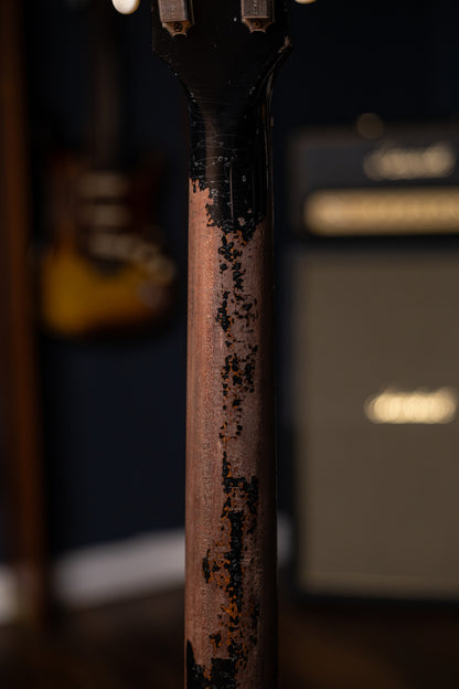 Gibson Custom Shop 1960 Les Paul Junior Double Cut Reissue Murphy Lab Ultra Heavy Aged Electric Guitar - Ebony