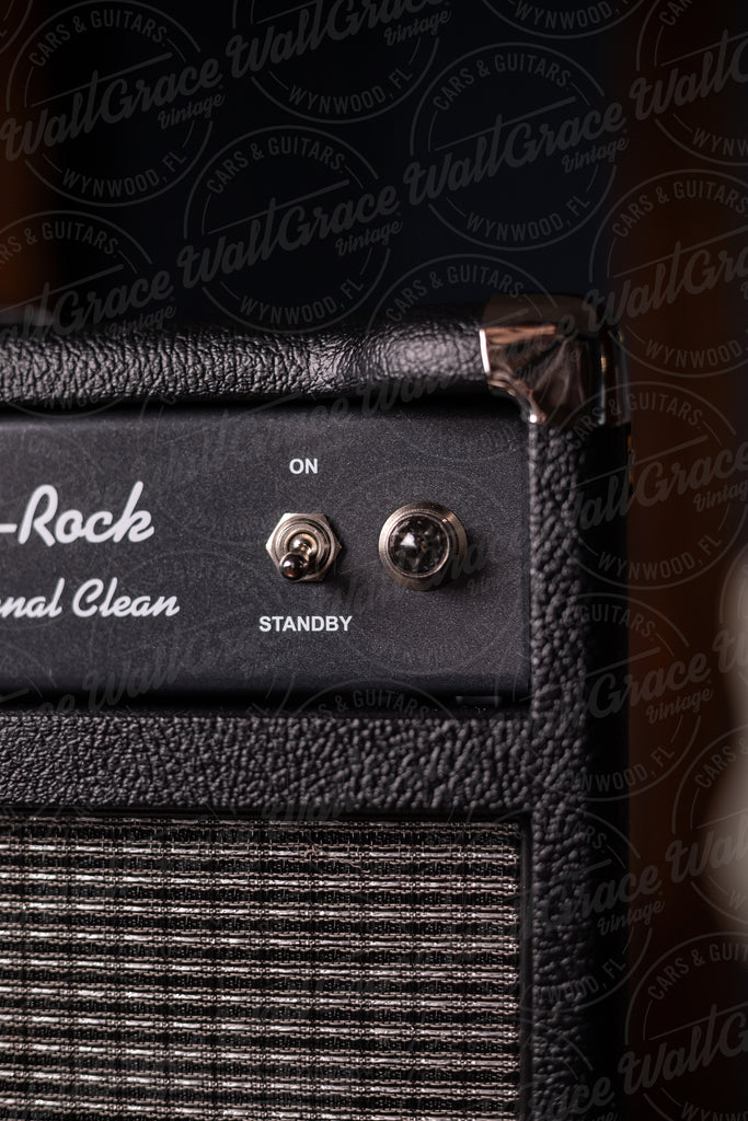 PRE-ORDER! Two-Rock Traditional Clean 100/50 Watt Tube Head and 12-65B 2x12 Extension Cabinet - Black Bronco, Silver Thread Cloth, Black Piping