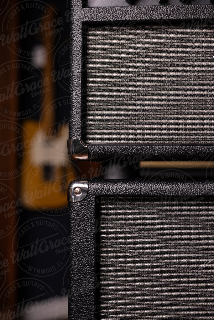 PRE-ORDER! Two-Rock Traditional Clean 100/50 Watt Tube Head and 12-65B 2x12 Extension Cabinet - Black Bronco, Silver Thread Cloth, Black Piping