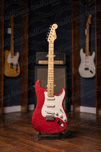 1989 Fender Eric Clapton Signature Stratocaster Electric Guitar - Red