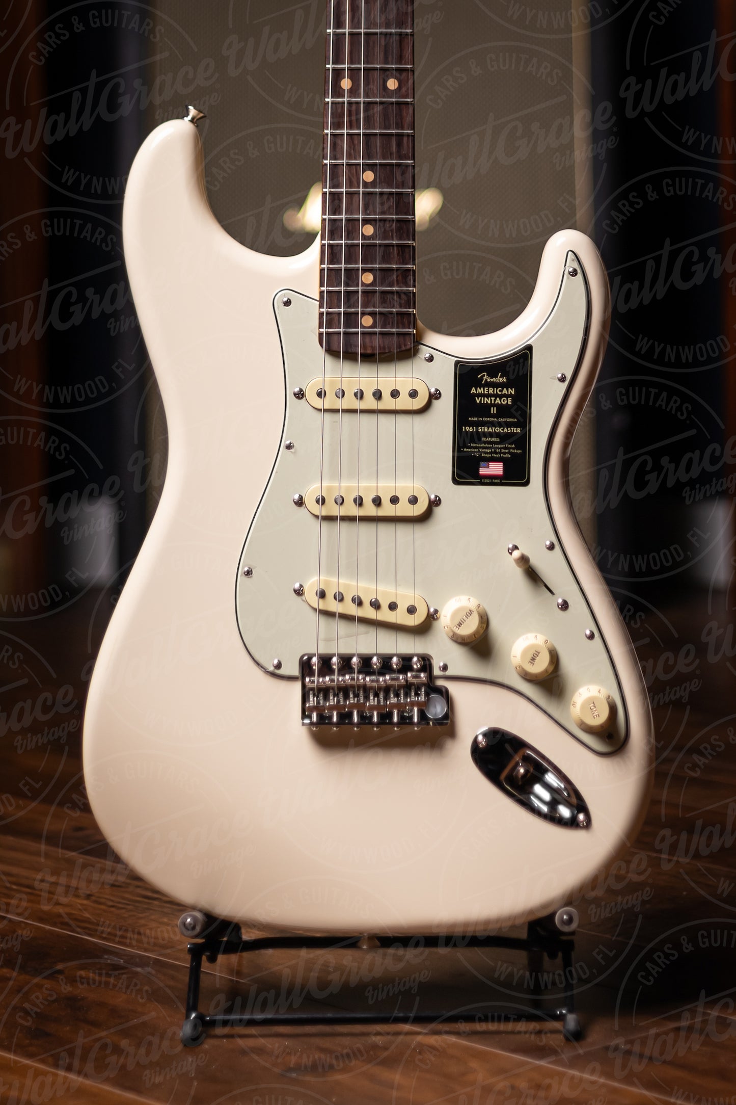 Fender American Vintage II 61 Stratocaster Electric Guitar - Olympic White