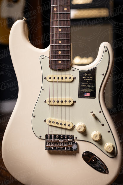 Fender American Vintage II 61 Stratocaster Electric Guitar - Olympic White