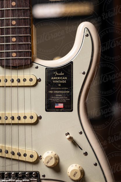 Fender American Vintage II 61 Stratocaster Electric Guitar - Olympic White
