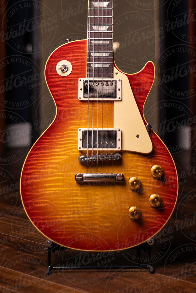 Gibson Custom Shop 1959 Les Paul Standard Reissue Electric Guitar - Washed Cherry Sunburst VOS