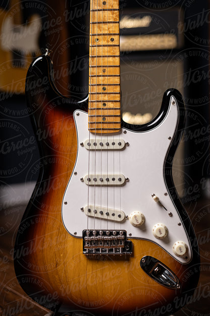 Fender American Custom Stratocaster Electric Guitar - Antique Burst