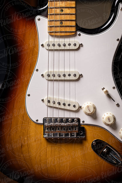 Fender American Custom Stratocaster Electric Guitar - Antique Burst