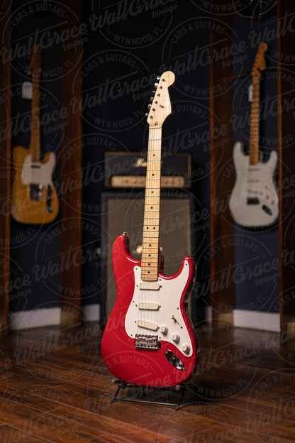 1989 Fender Eric Clapton Signature Stratocaster Electric Guitar - Red
