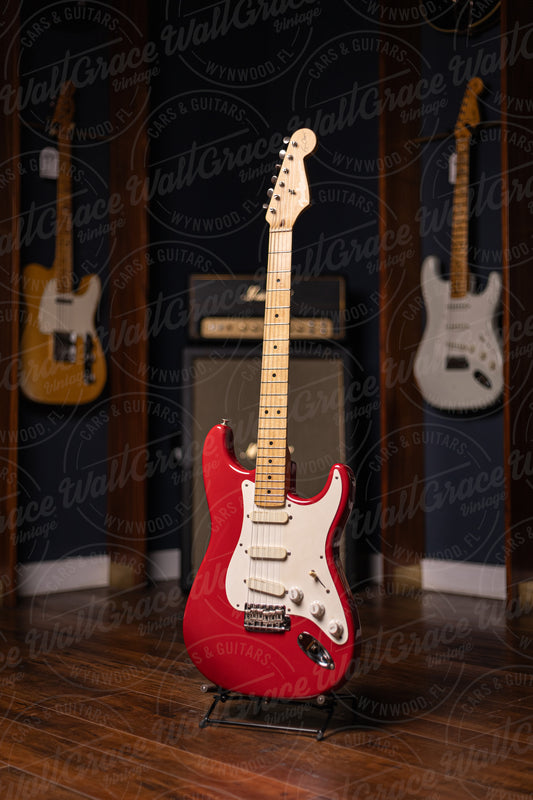 1989 Fender Eric Clapton Signature Stratocaster Electric Guitar - Red