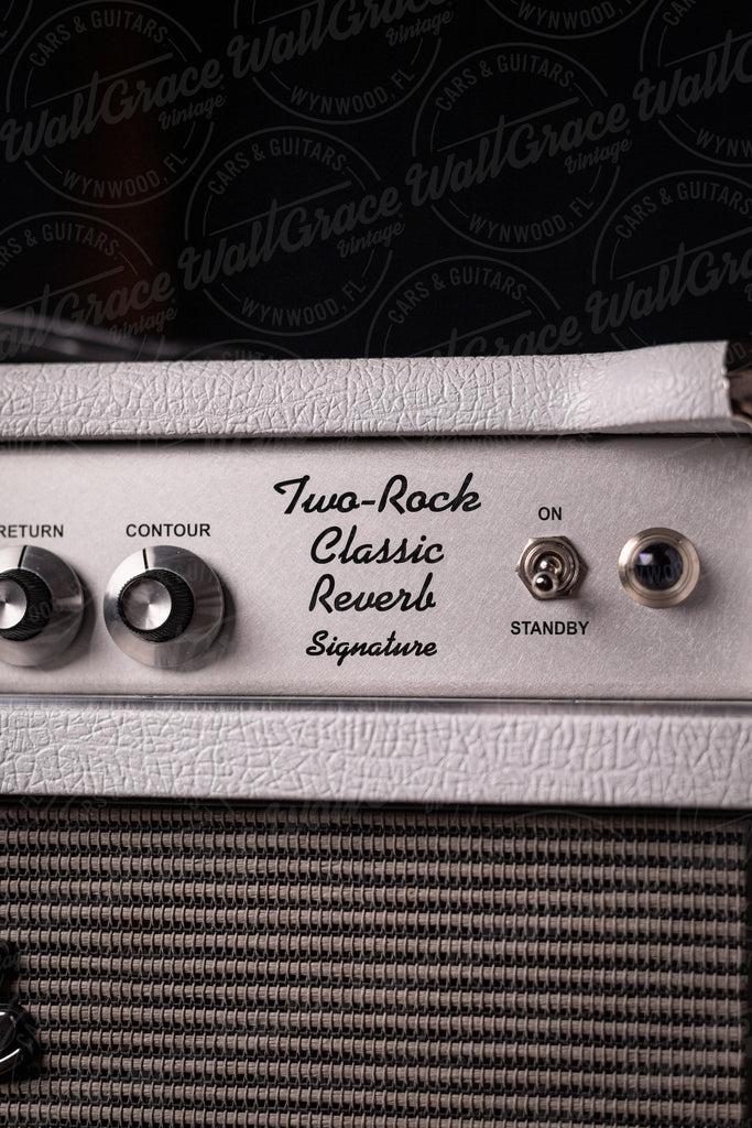 PRE-ORDER! Two-Rock Classic Reverb 100 Watt Tube Head and 12-65B 2x12 Extension Cabinet - British White Elephant Levant, Blues Breaker Grill
