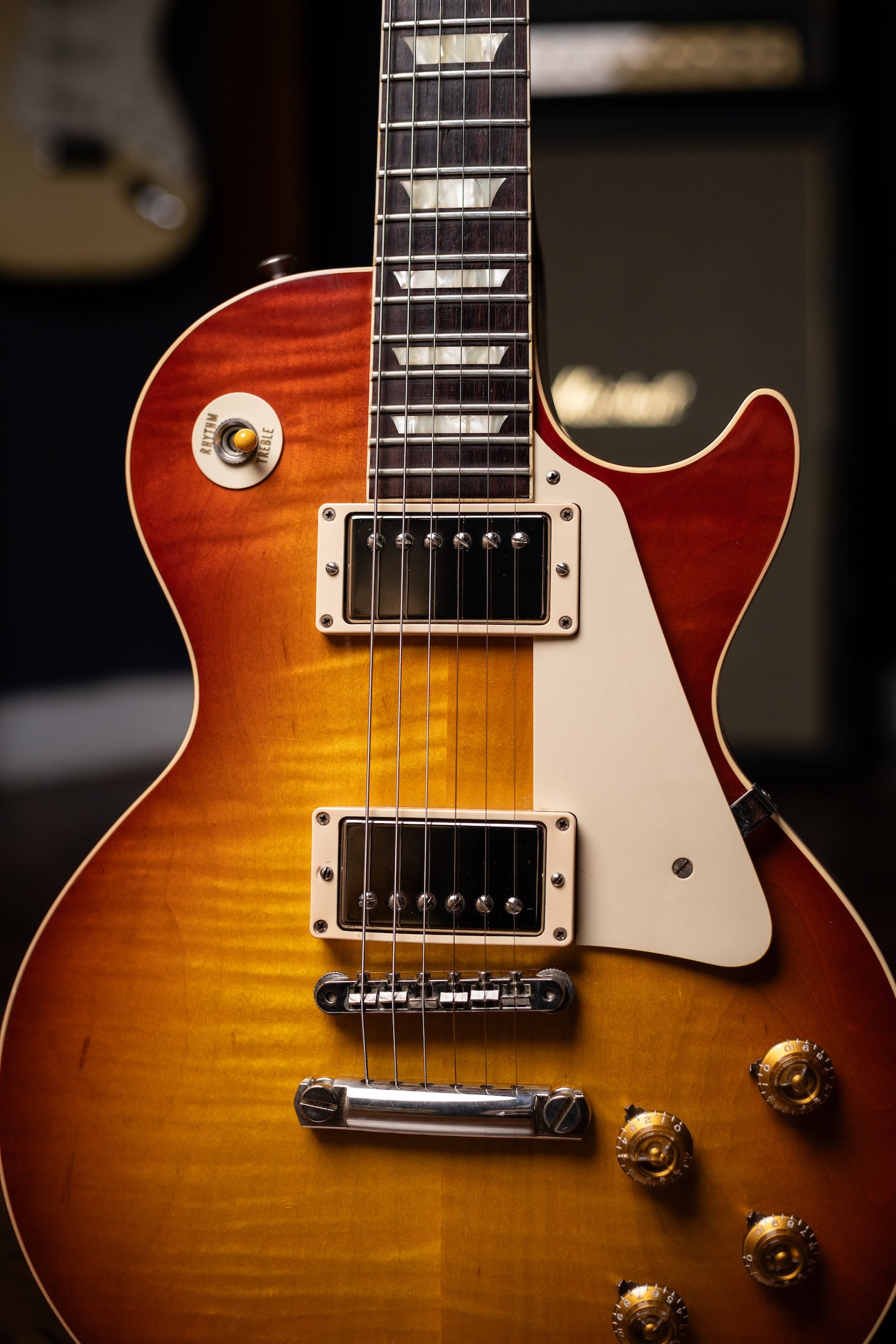 2014 Gibson Custom Shop 1958 Les Paul Reissue Figured Top Electic Guitar - Cherry Sunburst