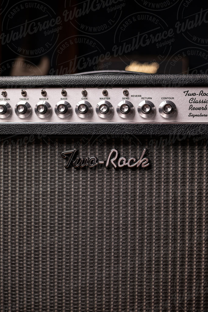 Pre-Order - Two-Rock Classic Reverb Signature 50-watt 1x12 Combo - Silver Chassis, Black Bronco, Ampeg Black and Silver Grill, Black Piping, Silver Skirt Knobs