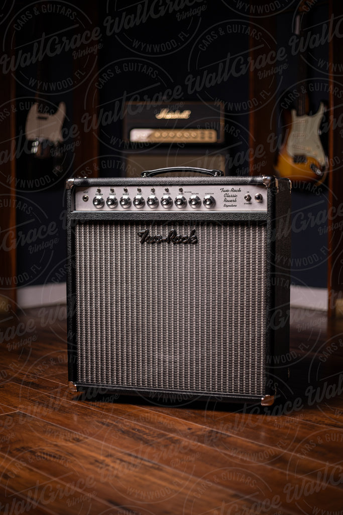 Pre-Order - Two-Rock Classic Reverb Signature 50-watt 1x12 Combo - Silver Chassis, Black Bronco, Ampeg Black and Silver Grill, Black Piping, Silver Skirt Knobs