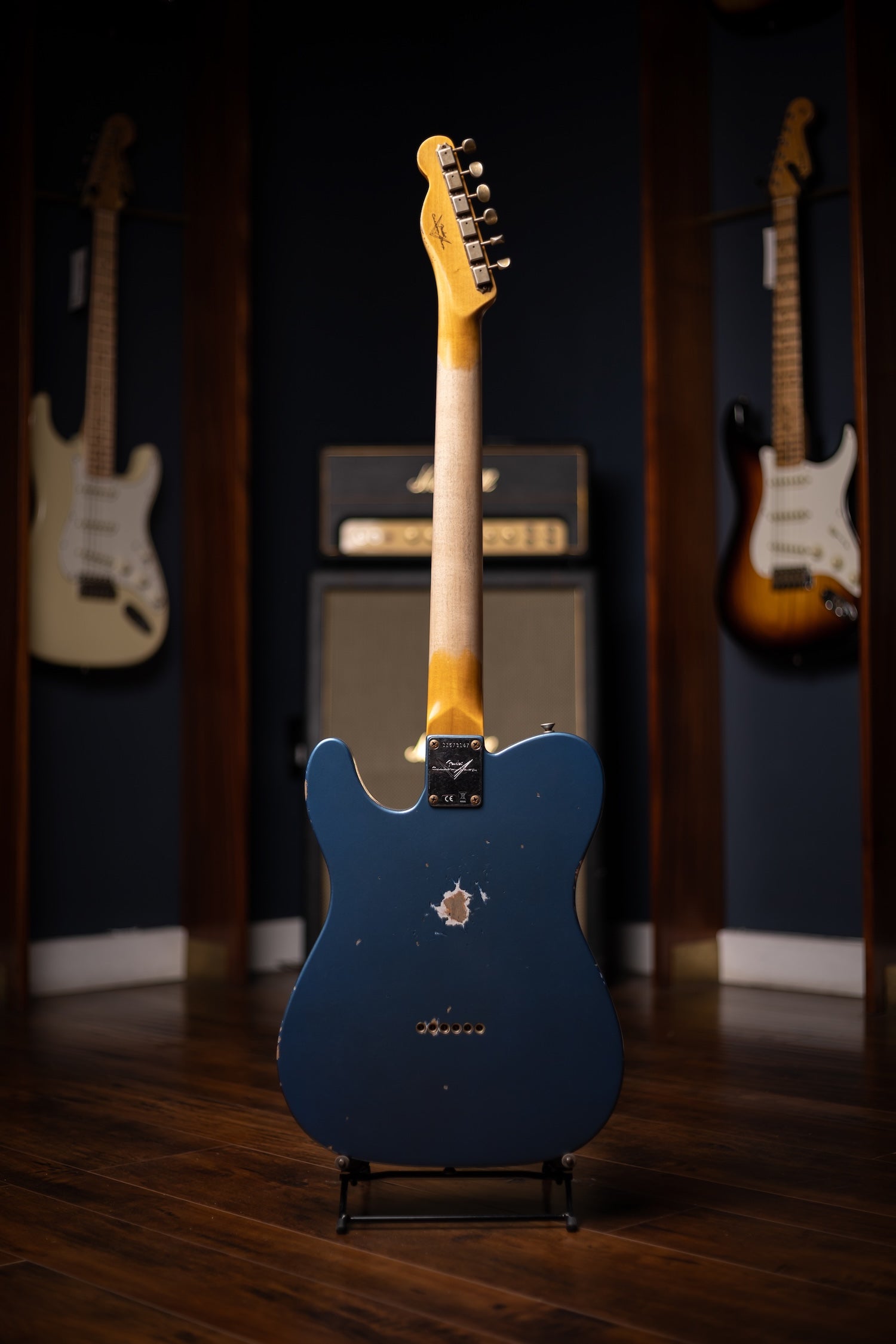 Fender Custom Shop 1963 Telecaster® Relic®, 3A Rosewood Fingerboard  Electric Guitar - Aged Lake Placid Blue