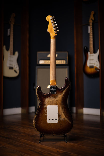 Fender Custom Shop 1963 Stratocaster Super Heavy Relic Super Faded Aged 3-Color Sunburst Sparkle