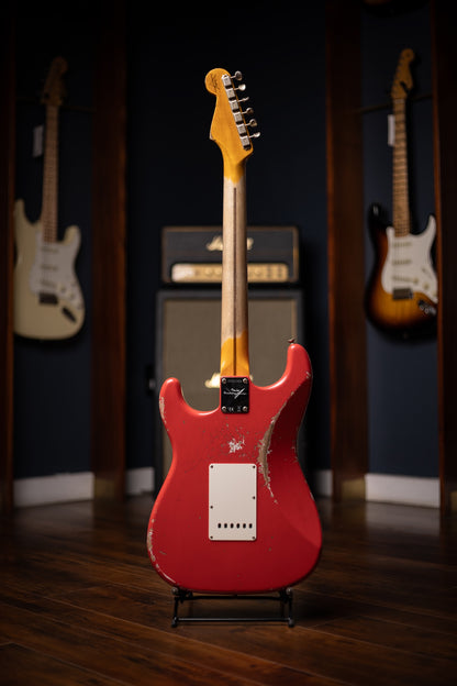 Fender Custom Shop 1957 Stratocaster® Heavy Relic®, 1-Piece Rift Sawn Maple Neck Fingerboard Electric Guitar -  Aged Fiesta Red
