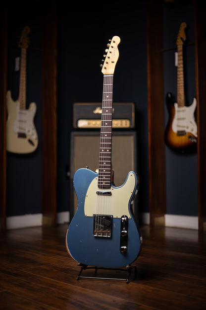 Fender Custom Shop 1963 Telecaster® Relic®, 3A Rosewood Fingerboard  Electric Guitar - Aged Lake Placid Blue