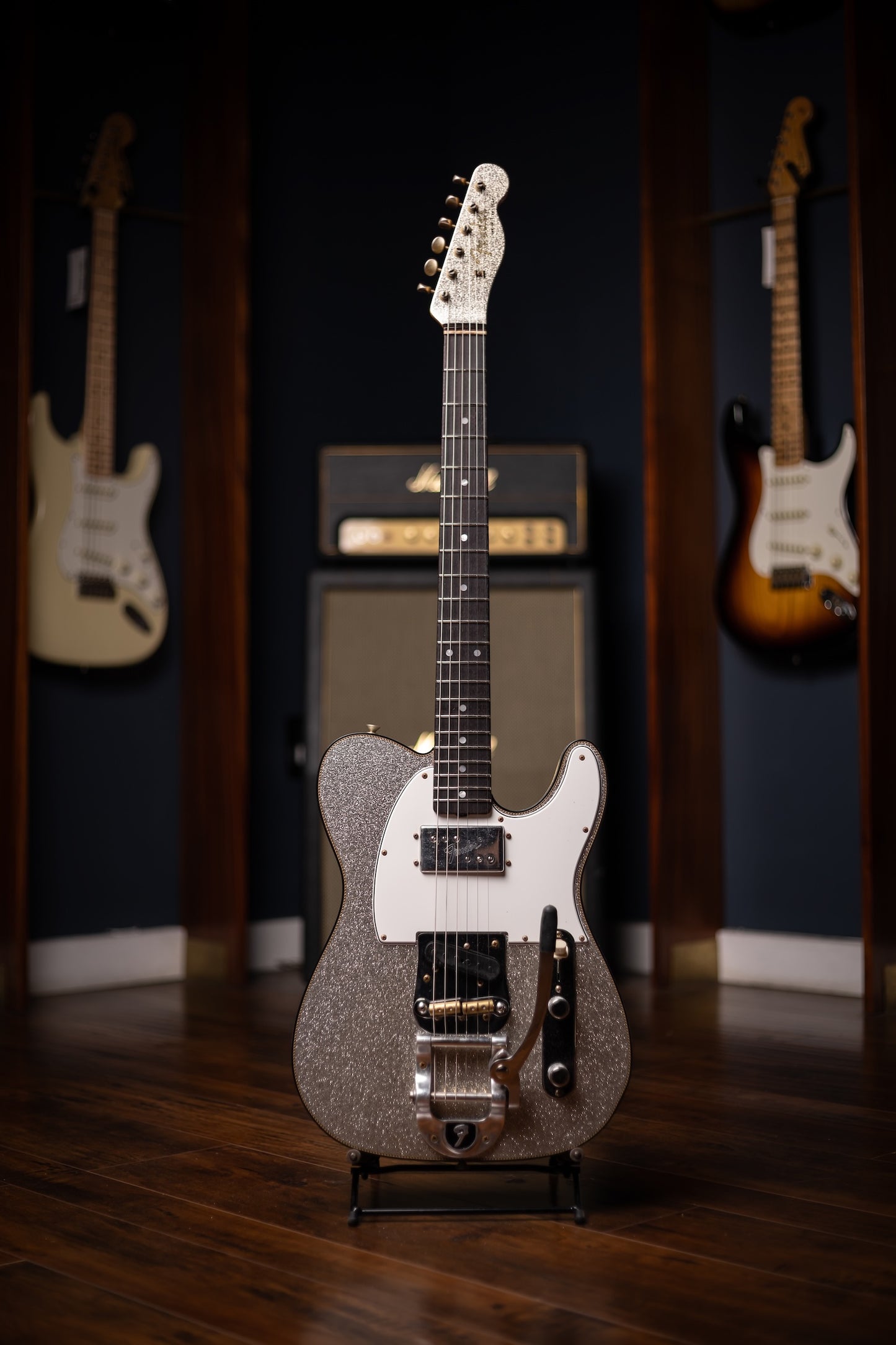 Fender Ltd. Ed. CuNiFe Telecaster Custom Journeyman Relic - Aged Silver Sparkle