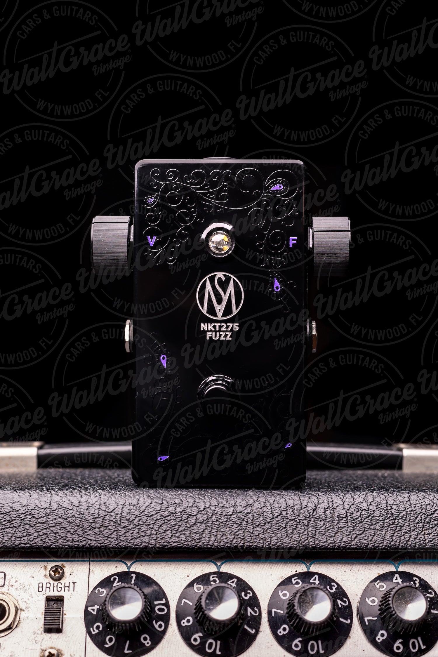SM Limited Edition All Black Red Dot NKT275 SM Fuzz Pedal