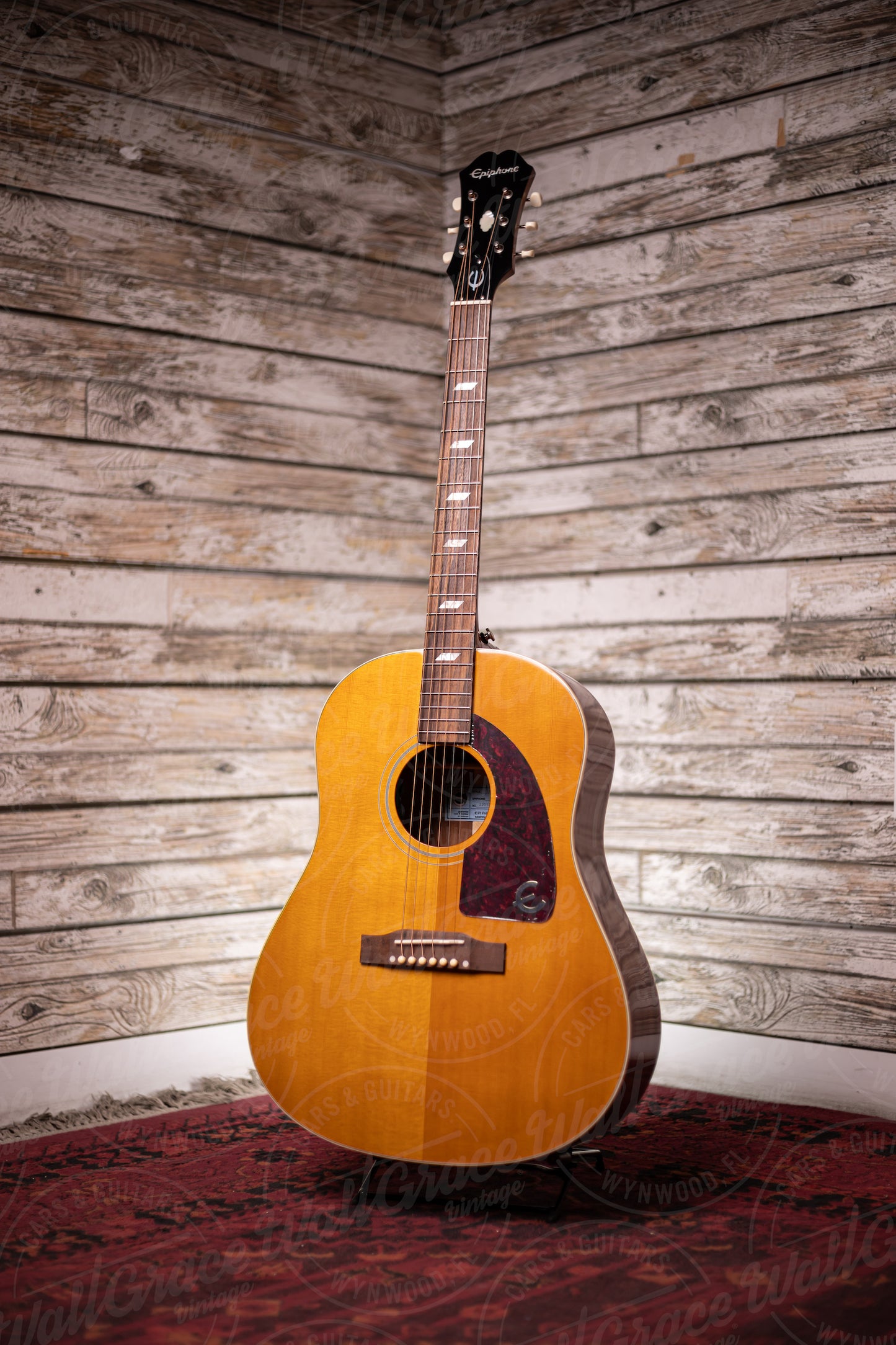 Epiphone Masterbilt Texan Acoustic-Electric Guitar - Antique Natural Aged Gloss