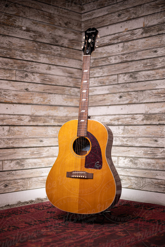 Epiphone Masterbilt Texan Acoustic-Electric Guitar - Antique Natural Aged Gloss