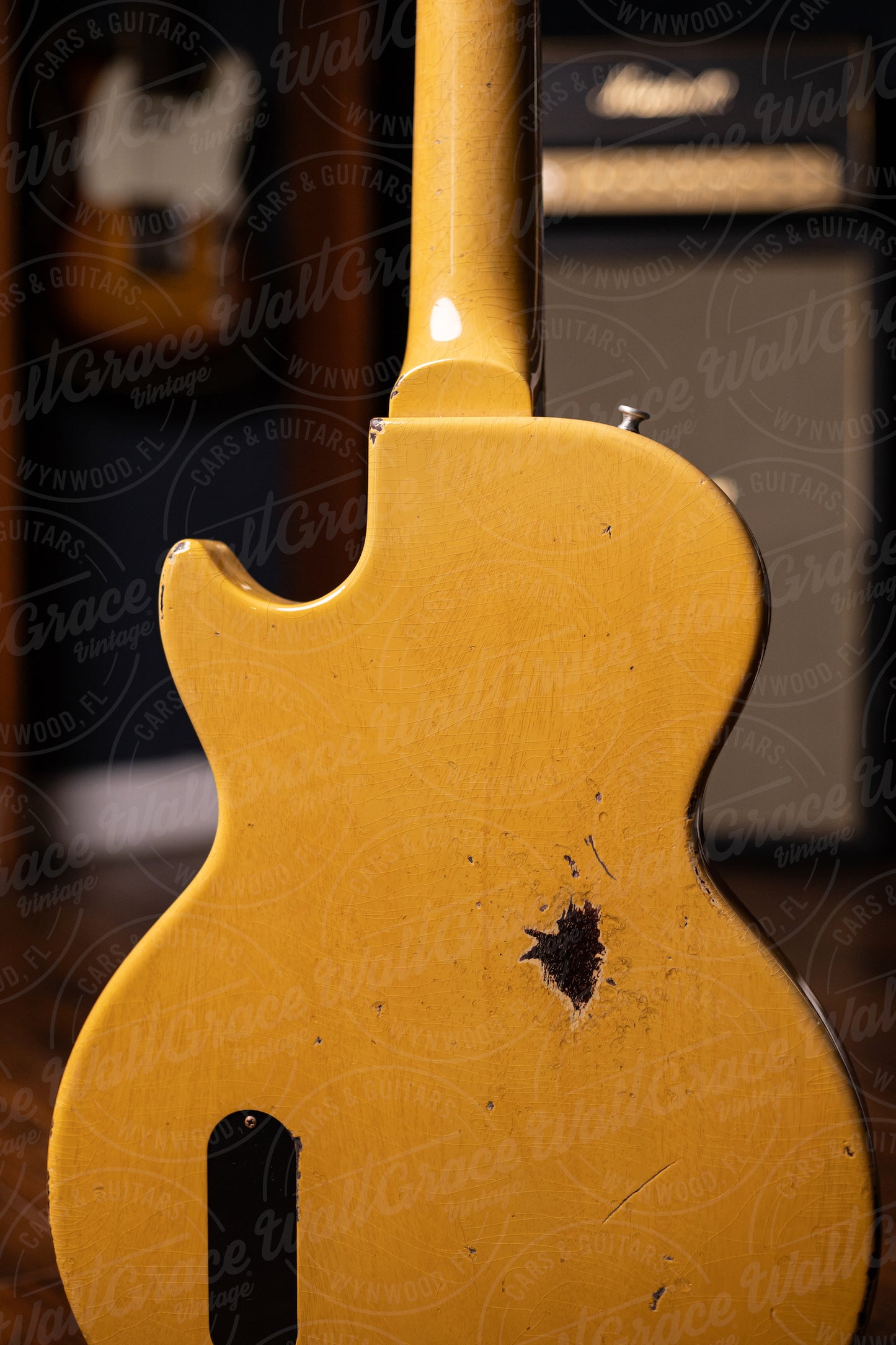 Gibson Custom Shop 1957 Les Paul Junior Single Cut Reissue Murphy Lab Heavy Aged Electric Guitar - TV Yellow