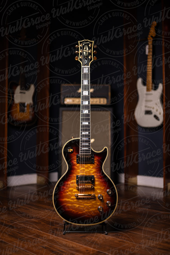 Gibson Custom Shop 1968 Les Paul Custom Quilt Top Electric Guitar - Tri Burst