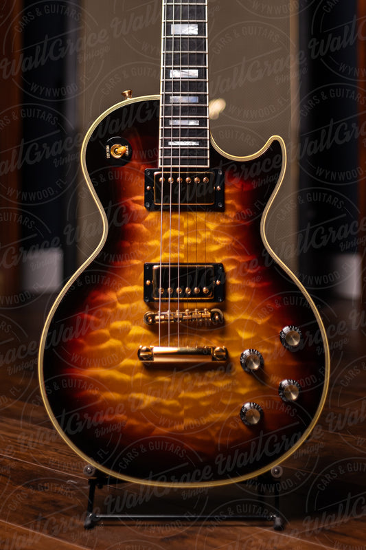 Gibson Custom Shop 1968 Les Paul Custom Quilt Top Electric Guitar - Tri Burst